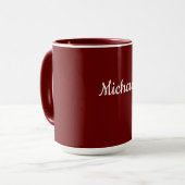 Maroon-Red Template, white text, Tasse (Vorderseite Links)