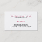 Maroon Red Watercolor Lips Visitenkarte (Rückseite)