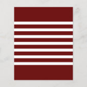 Maroon Red White 3 Foto Graduation Einladungen (Rückseite)