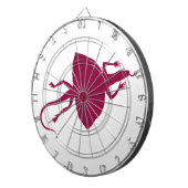 Maroon Reptil Dartscheibe (Vorderseite rechts)