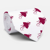 Maroon Reptil Krawatte (Gerollt)