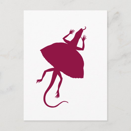 Maroon Reptil Postkarte (Vorderseite)