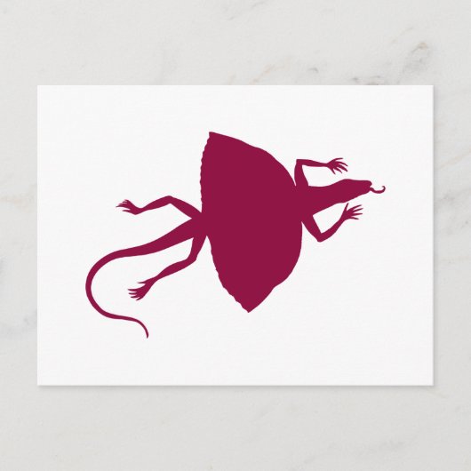 Maroon Reptil Postkarte (Vorderseite)