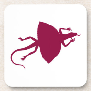 Maroon Reptil Untersetzer