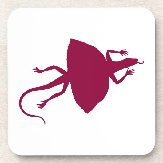 Maroon Reptil Untersetzer (Vorderseite)