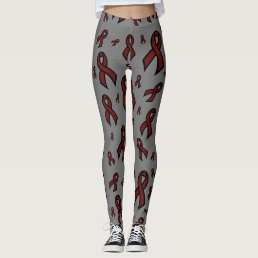 Maroon Ribbons...APS Leggings (Vorderseite)