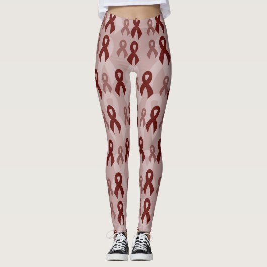 Maroon Ribbons...APS Leggings (Vorderseite)