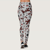 Maroon Ribbons Multi..APS Leggings (Rückseite)