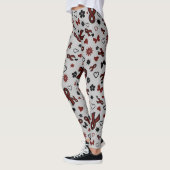 Maroon Ribbons Multi..APS Leggings (Links)