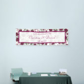 Maroon Rose Hochzeit Banner (Messeveranstaltung)