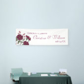 Maroon Rose Hochzeit Banner (Messeveranstaltung)