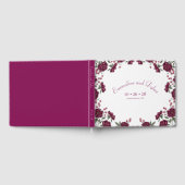 Maroon Rose Hochzeit Gästebuch (Voll)