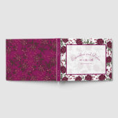 Maroon Rose Hochzeit Gästebuch (Voll)