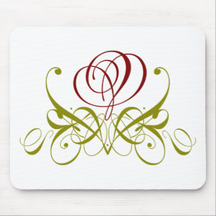 Maroon Rose Mousepad
