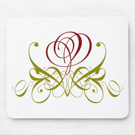 Maroon Rose Mousepad (Vorne)