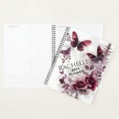 Maroon-Rose und Schmetterlinge Planer (Anzeige)