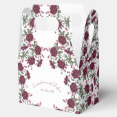 Maroon Rose Wedding Geschenkschachtel (Geöffnet)