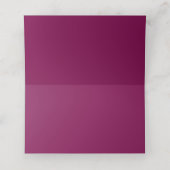 Maroon Rose Wedding Platzkarte (Innenseite Aufgefaltet)
