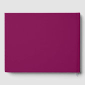 Maroon-Rosen-Hochzeit Gästebuch (Rückseite)