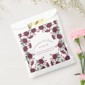 Maroon-Rosen-Hochzeit Geschenktütchen (Versiegelt)