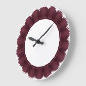 Maroon Round Decorative Frame  Große Wanduhr (Winkel)