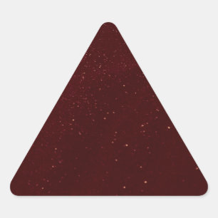 Maroon Sand Dreieckiger Aufkleber