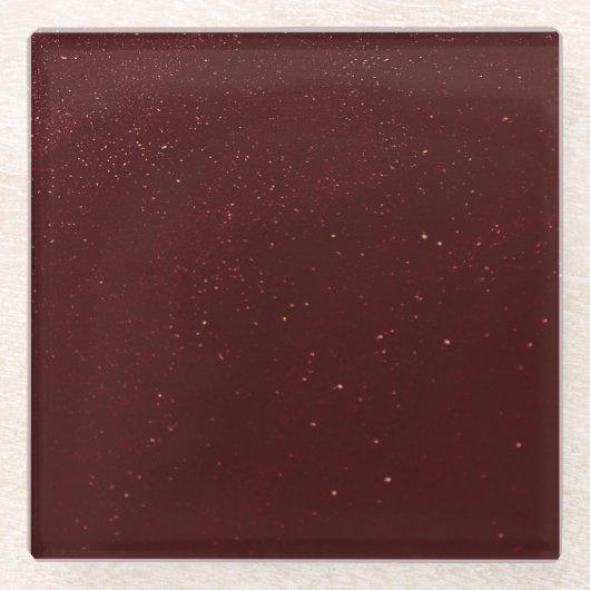Maroon Sand Glasuntersetzer (Vorderseite)