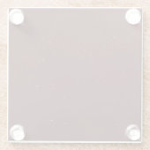 Maroon Sand Glasuntersetzer (Rückseite)