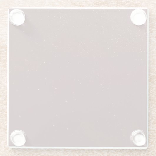 Maroon Sand Glasuntersetzer (Rückseite)