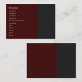 Maroon Sandstone Visitenkarte (Vorne/Hinten)