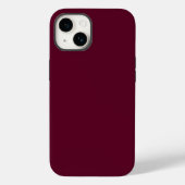 Maroon schlicht minimalistisch Case-Mate iPhone hülle (Rückseite)