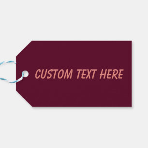 Maroon schlicht minimalistisch geschenkanhänger