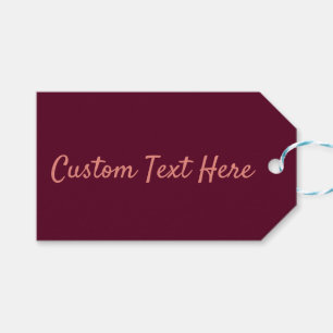 Maroon schlicht minimalistisch geschenkanhänger