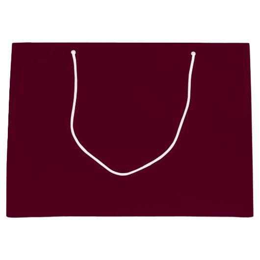 Maroon schlicht minimalistisch große geschenktüte (Vorderseite)