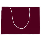 Maroon schlicht minimalistisch große geschenktüte (Rückseite)