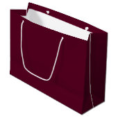 Maroon schlicht minimalistisch große geschenktüte (Vorderseite Schrägansicht)