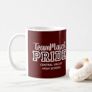 Maroon School Pride Mascot Name Kaffeebezeichnung  Kaffeetasse
