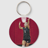 Maroon School Pride Mascot Name Schlüsselanhänger (Rückseite)