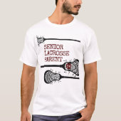 Maroon School Year Lacrosse Elternzeit T - Shirt (Vorderseite)