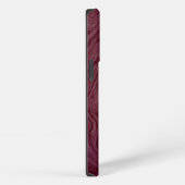 Maroon Shades Marble Pattern iPhone Hülle (Rechte Seite)