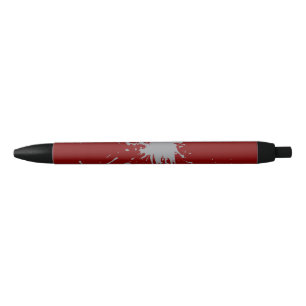 Maroon Silber Klassiker   Schwarzer Tintenstift Kugelschreiber