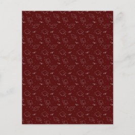 Maroon & Silver Abschluss Scrapbook