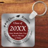 Maroon, Silver, High School Wiedersehen Souvenirs, Schlüsselanhänger (Rückseite)