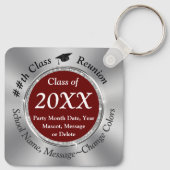 Maroon, Silver, High School Wiedersehen Souvenirs, Schlüsselanhänger (Rückseite)