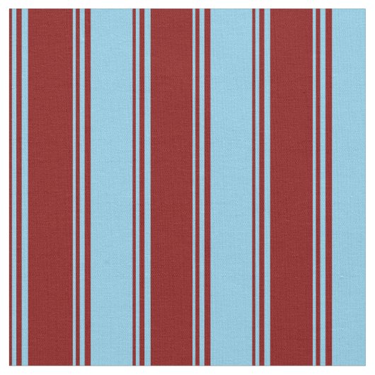 Maroon & Sky Blue Lines Muster Stoff (Nahaufnahme)