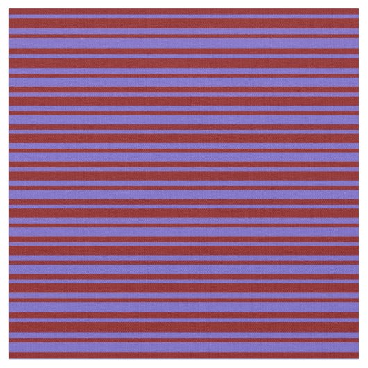 Maroon & Slate Blue Lined/Strickmuster Stoff (Nahaufnahme)