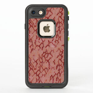 Maroon Snake Skin Pattern