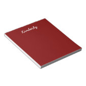 Maroon Solid Color Notizblock (angewinkelt)