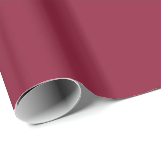 Maroon Solid Wrapping Paper Geschenkpapier (Rolleneckpunkt)