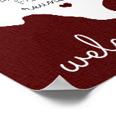 Maroon Staat von Texas Family Wiedersehen Poster (Ecke)